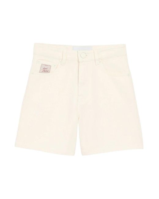 AMI Natural Denim Shorts