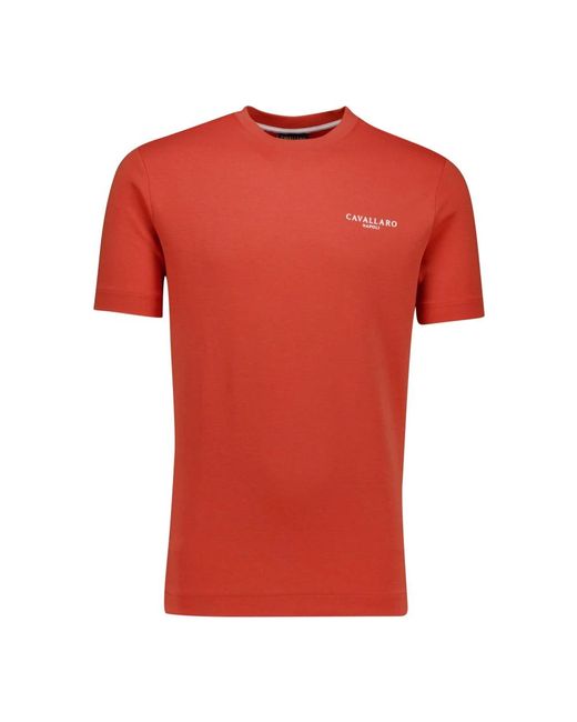 Cavallaro Napoli T-Shirts in het Red voor heren