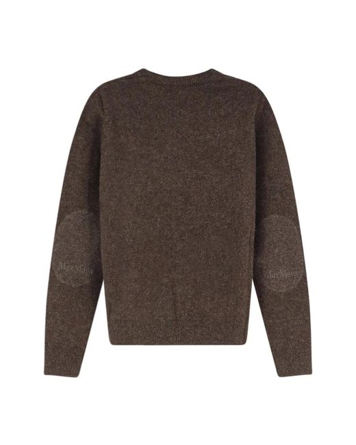 Max Mara Brown Round-Neck Knitwear