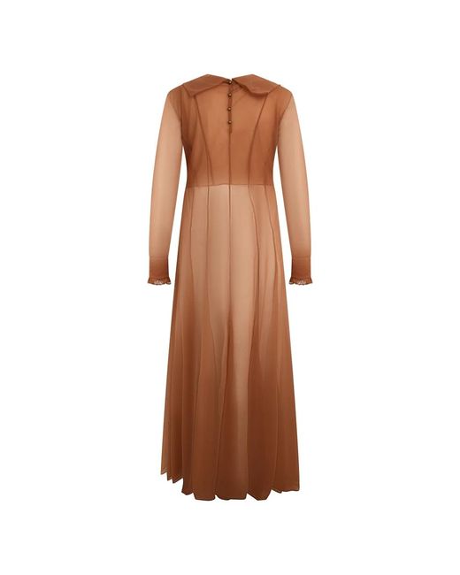 Philosophy Di Lorenzo Serafini Brown Maxi Dresses