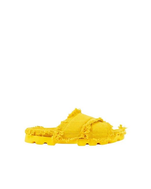 Camper Yellow Sliders for men