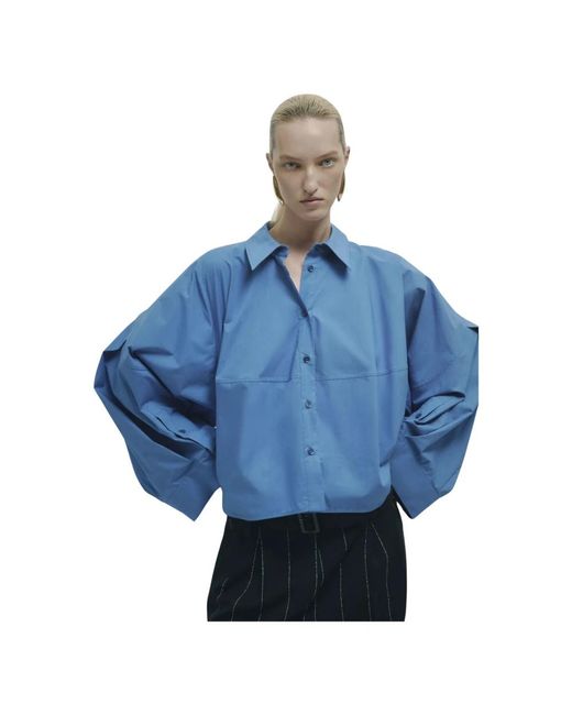 Erika Cavallini Semi Couture Blue Shirts