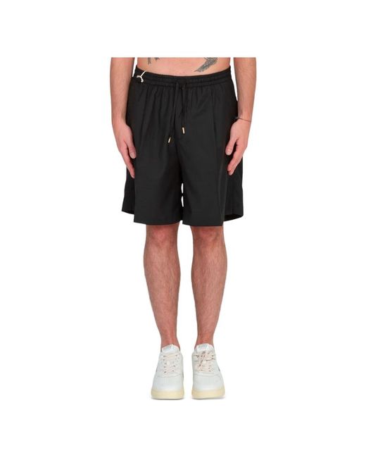 Shorts con vita elastica di BRIGLIA in Black da Uomo