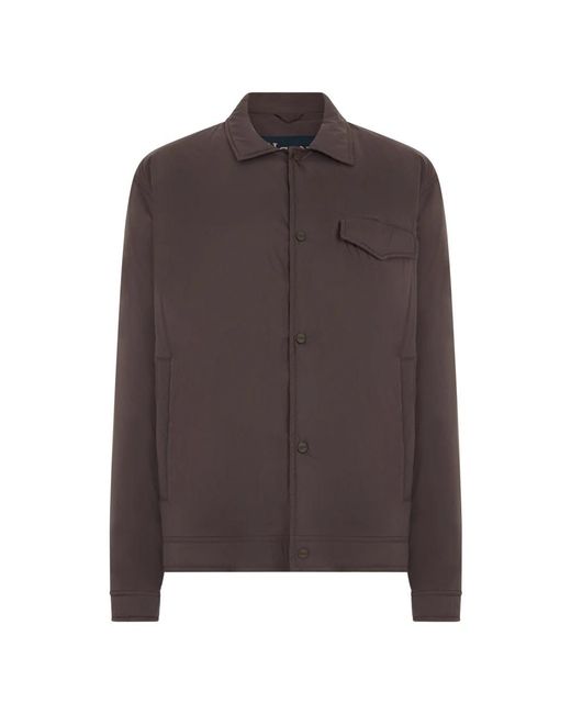 Herno Technical Jacket With Buttons in het Brown voor heren