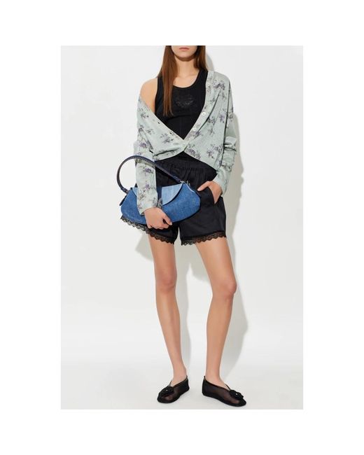 Ganni Top Met Een Patch in het Black