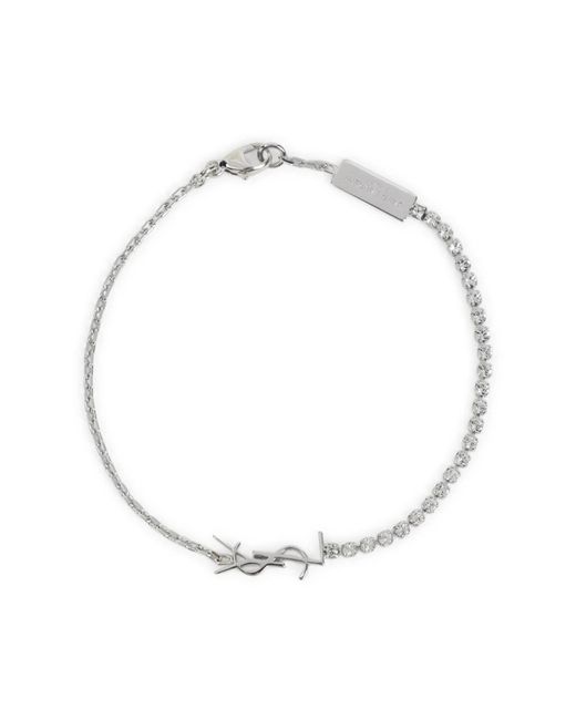 Bracelets Saint Laurent de color Metallic