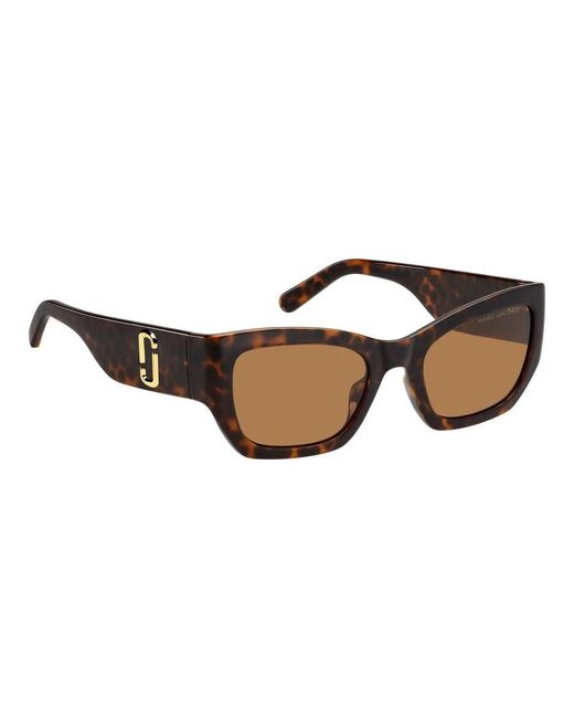 Marc Jacobs Brown Stylische sonnenbrille in dark havana/