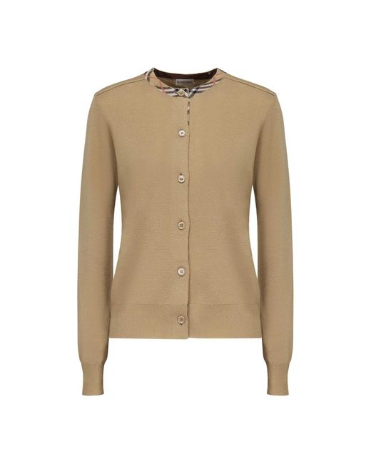 Cardigans Burberry de color Natural