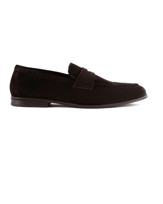 Doucal's Suede Loafer in Black für Herren