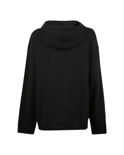 Fiorucci Hoodies & Sweatvesten ,Zwart ,Katoen Zwarte Hoodie Met Rits in het Black
