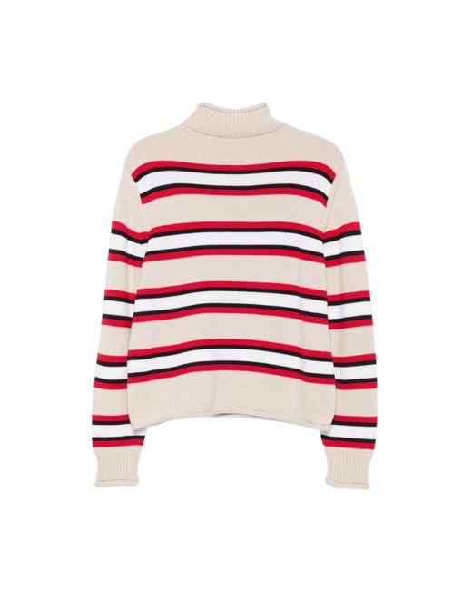 Semicouture Red Turtlenecks