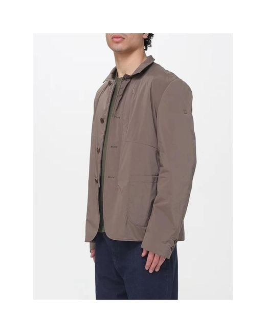 DUNO Brown Light Jackets for men