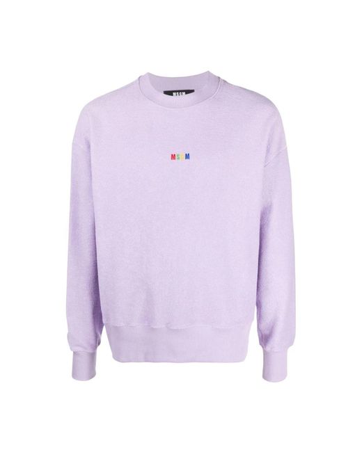 MSGM Purple Sweatshirts for men
