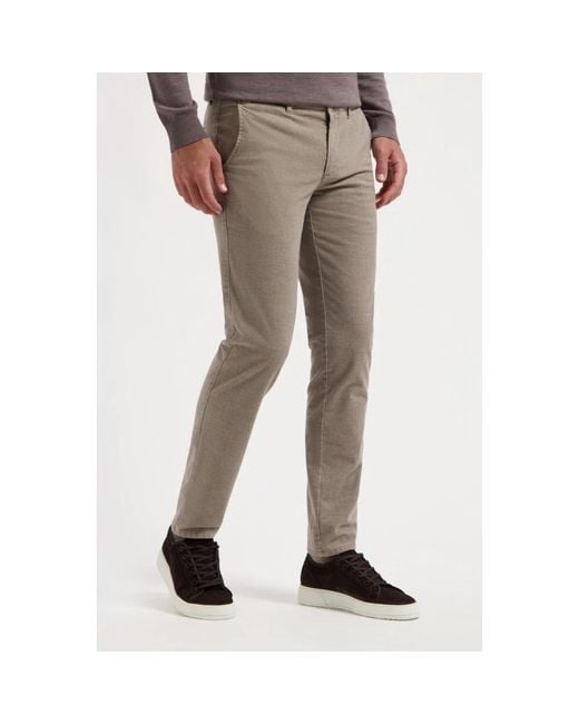 Com4 Broeken ,Moderne Chino Broeken in het Gray voor heren
