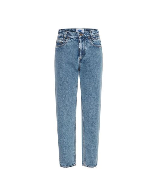 Ball Jeans ,Blauw ,Marble Wash Jeans Met Relaxte Pasvorm in het Blue