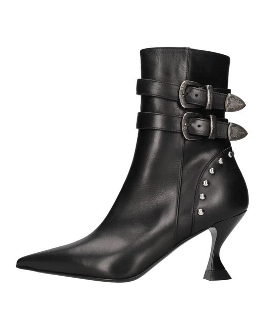 Strategia Black Heeled Boots