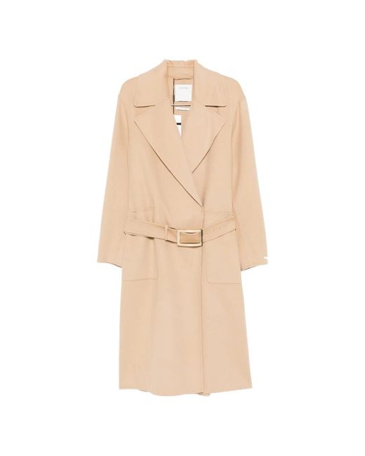 Sportmax Natural Belted Coats