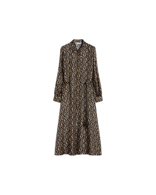 Max Mara Brown Shirt Dresses