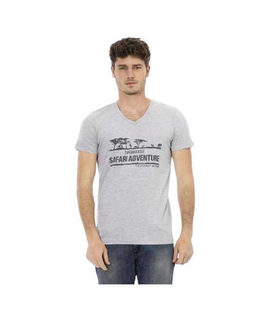 T-Shirts di Trussardi in Gray da Uomo