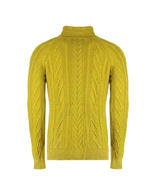 Moorer Yellow Cashmere Knitwear for men