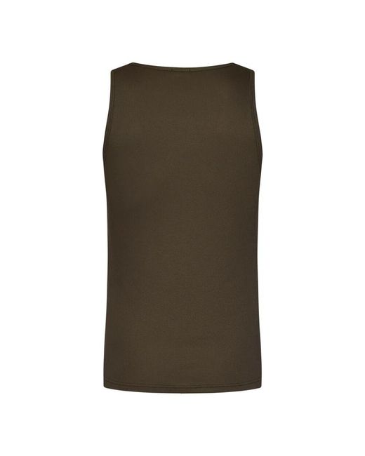 Zegna Braunes ärmelloses top regular fit in Green für Herren
