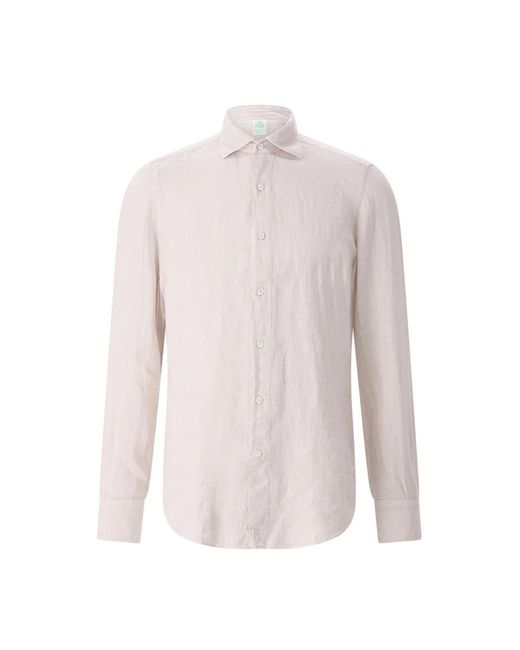 Finamore 1925 Pink Casual Shirts for men