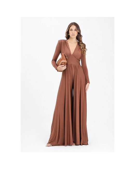 alma sanchez Brown Jumpsuits