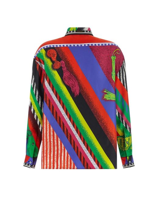 Shirts Versace de color Green