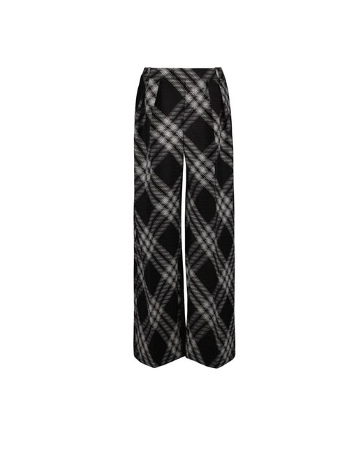 Burberry Black Wide Trousers