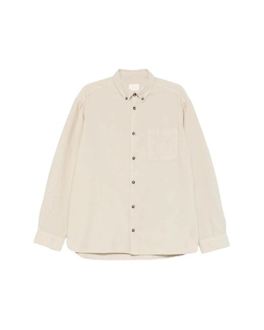 A.P.C. Overhemden ,Katoen Mateo Shirt in het Natural voor heren