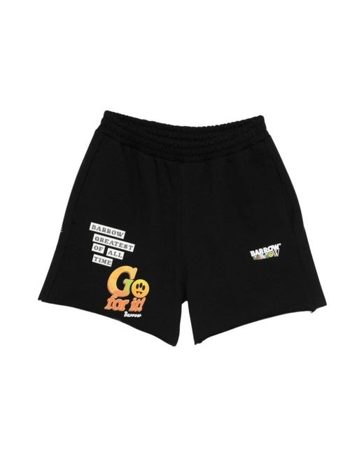 Barrow Black Casual Shorts for men