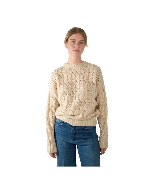 Ottod'Ame Rondgebreide Kleding in het Natural