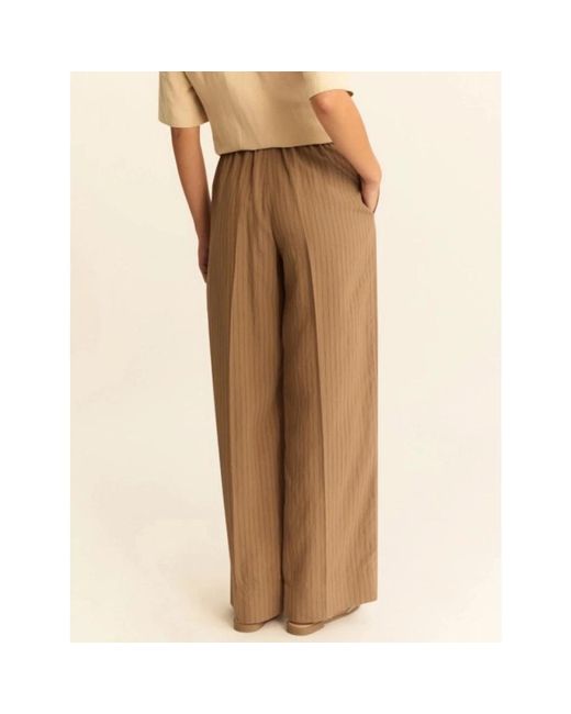 Marella Brown Wide Trousers