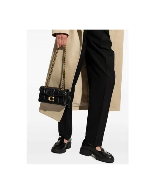 COACH Black Tabby Schultertasche 20 Mit Kissen-Steppung