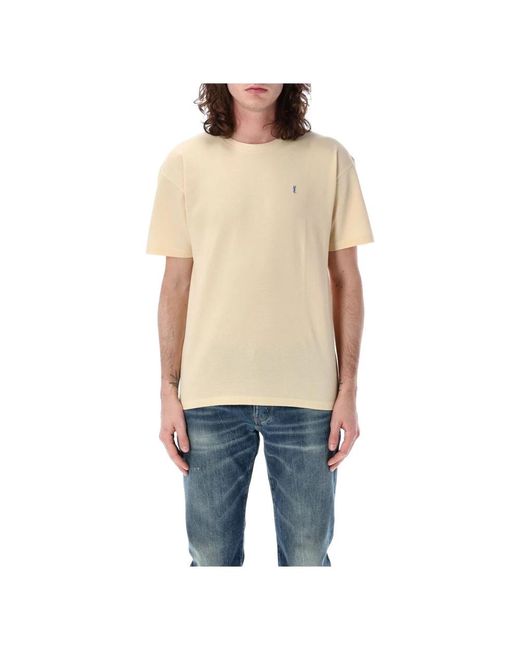 Saint Laurent Natural T-Shirts for men