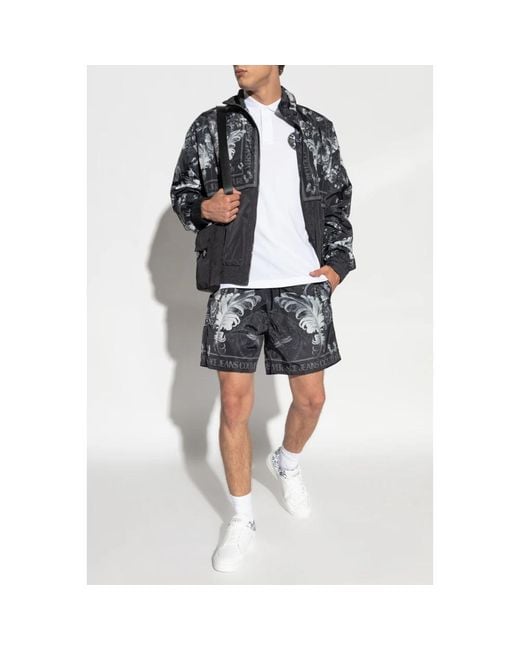 Versace Jeans Couture Gray Casual Shorts for men