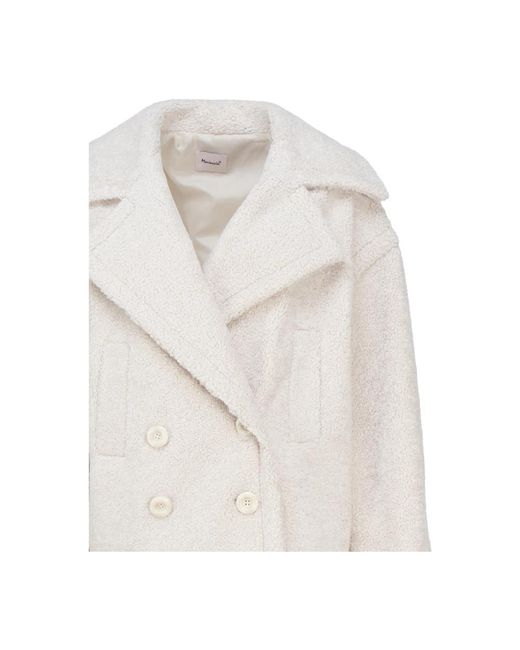 Mariuccia Milano White Double-breasted coats