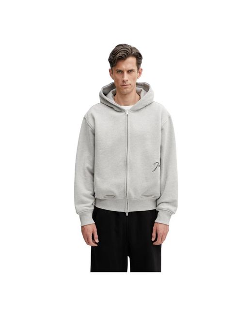 Rhude Classique Zip Up in het Gray voor heren