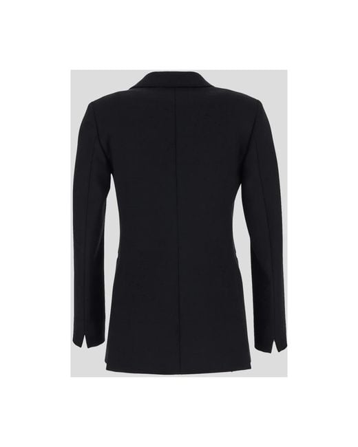 Lardini Double-Breasted Wollen Jas in het Black