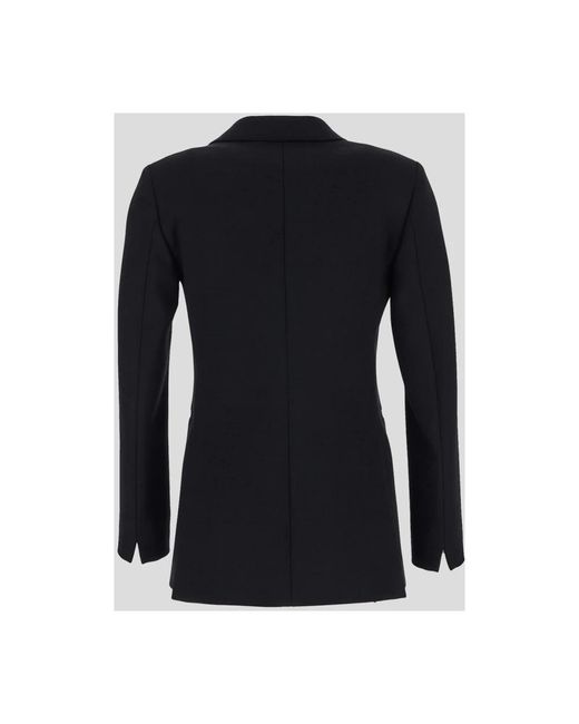 Lardini Double-Breasted Wollen Jas in het Black