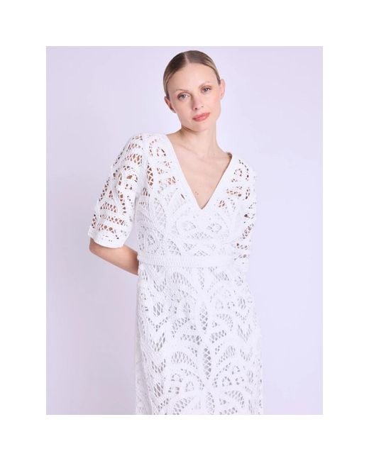 Berenice White Midi Dresses