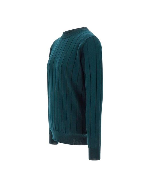 Kangra Green Round-Neck Knitwear for men