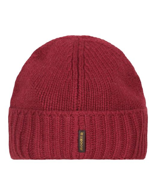 Beanies di Moorer in Red da Uomo