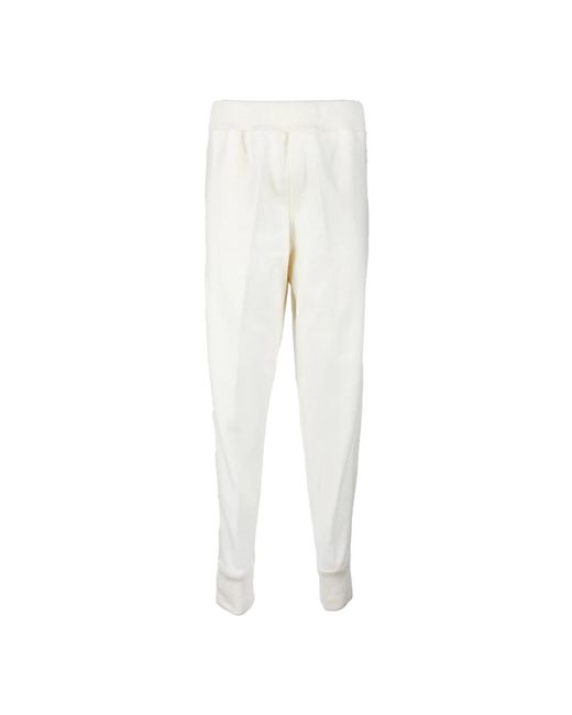 Jil Sander Broeken ,Wit ,Wol Wollen Jumpsuit Met Elastische Manchetten in het White voor heren