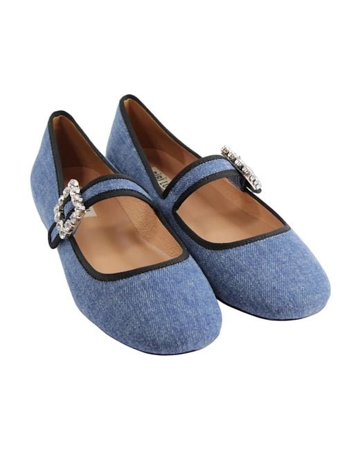 Bibi Lou Blue Ballerina Shoes