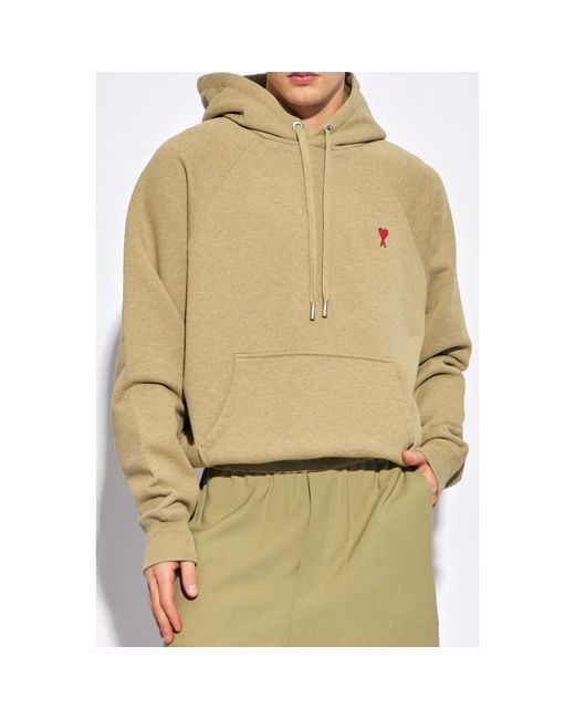 AMI Bestickter hoodie in Natural für Herren