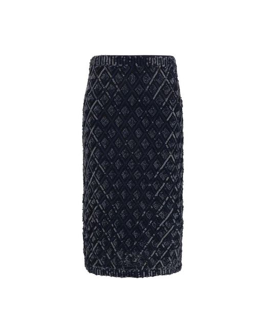 Midi Skirts P.A.R.O.S.H. en coloris Blue