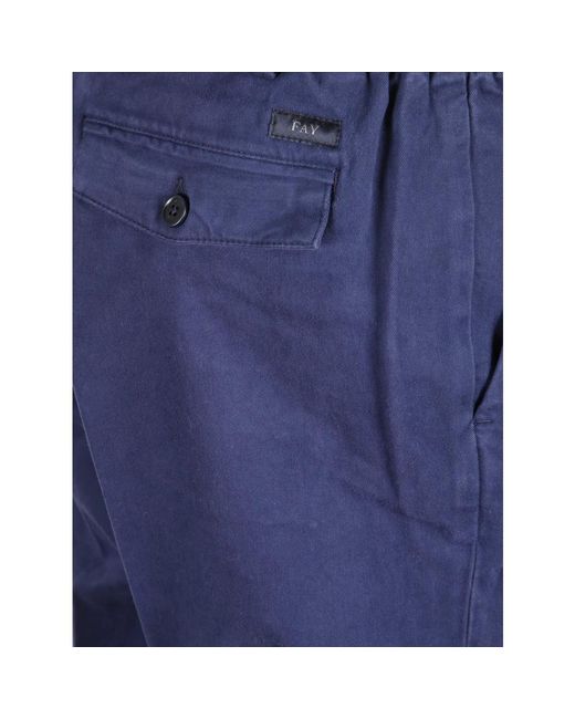 Fay Blue Chinos for men