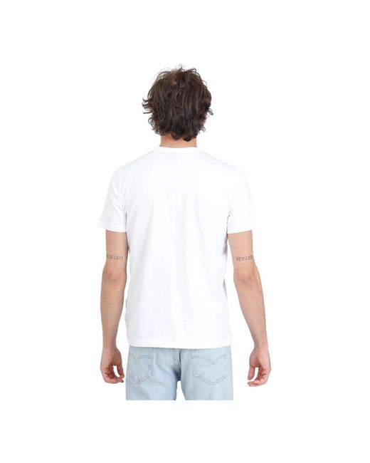 Kappa Weißes t-shirt mit logo-druck in White für Herren
