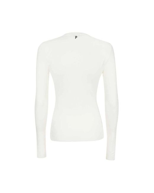 Dondup White Long Sleeve T-Shirts